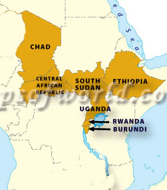 Map of East Africa